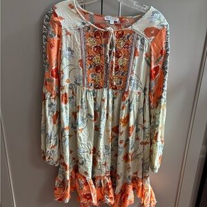 Patrons of Peace xs floral boho dress